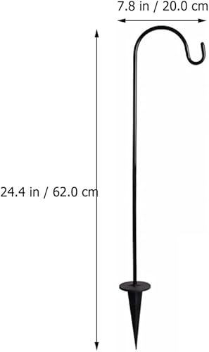 Miniatura 2 de BESPORTBLE 3 sets estable jardín linterna soporte pastor suspensión estacas luces solares ganchos para decoración al aire libre 2 unids*3