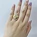 Kokoma Cross Chunky Ring for Women Men Pearl Cross Dome Blod Statement Ring Thick Finger Bands Stacking Rings Thumb Band Fashion Jewlery (6)