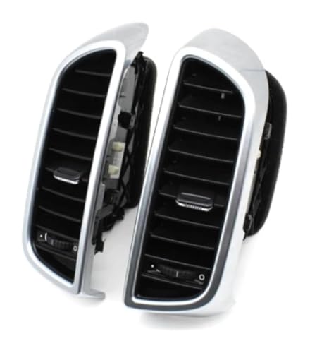 Grille ventilation centrale avant Cayenne 7P5 carbone argenté d'aération