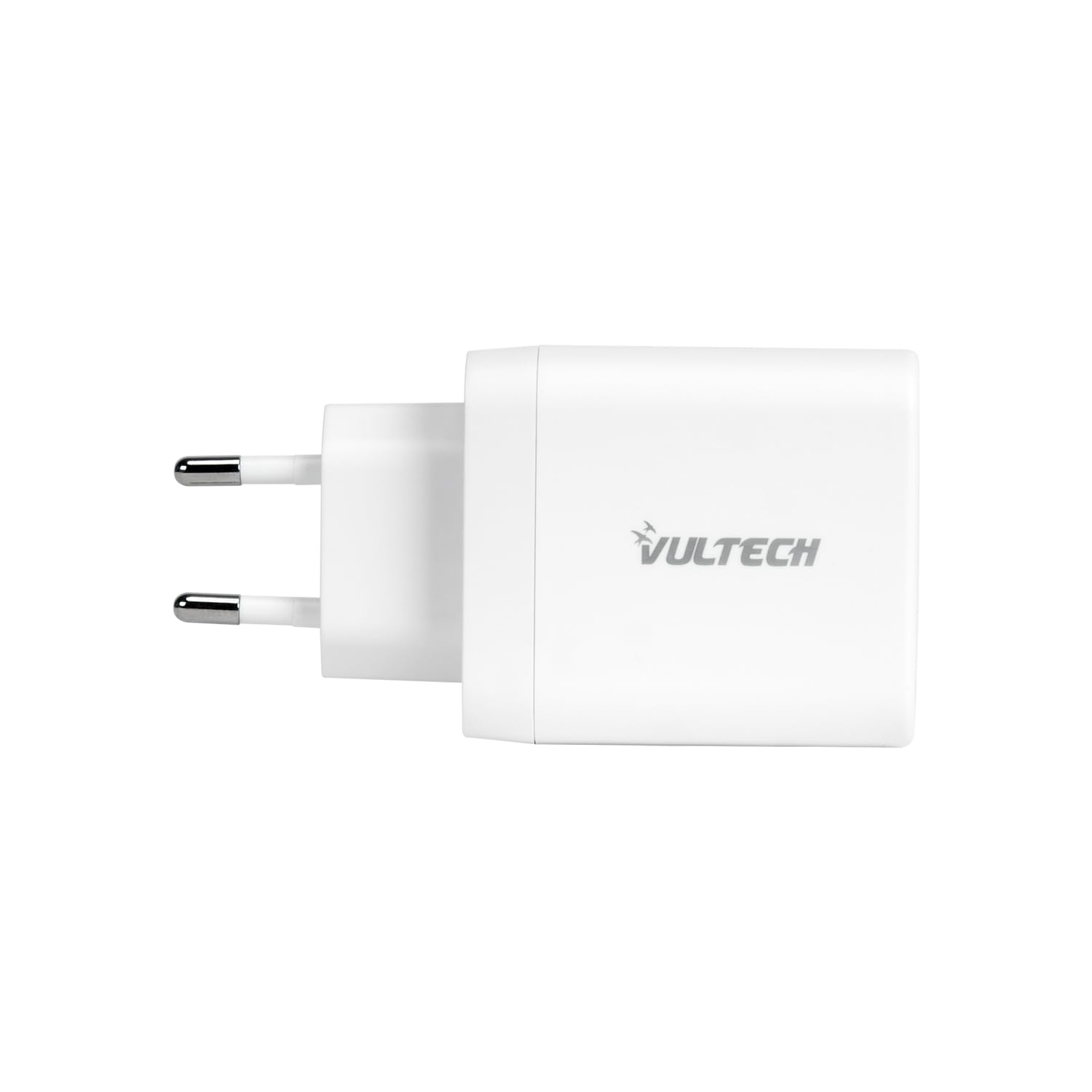 VulTech CC45-1C1A - uniwersalna ładowarka 45 W GaN USB + Type-C/USB-C PD3.0 QC3.0 PPS, kompatybilna ze smartfonami, tabletami i notebookami - biała, kompaktowa
