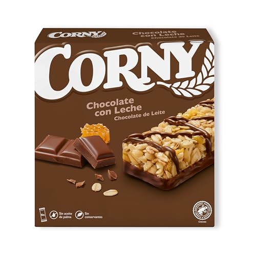 Corny Barritas de Chocolate con Leche, 6 x 25g