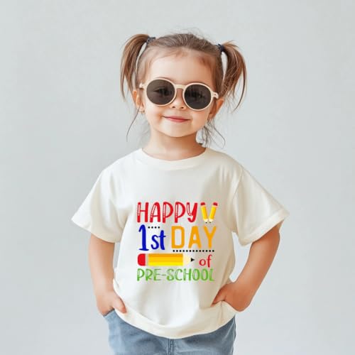 Back to School Shirt for Toddler First Day of Pre-K Shirt for Boys & Girls, Preschool T-Shirt 2T-5T2