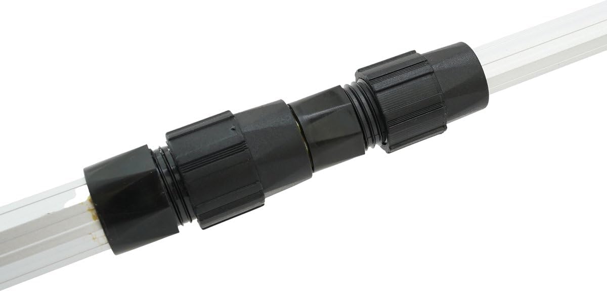 Kescher Pool Teichnetz - Robust - Teleskopstange 1,80 m - Netzgröße 30x30 cm - Schwarz