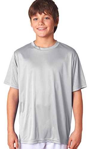 T-shirt cooling A4 Boys performance anti-chaleur sport argent S