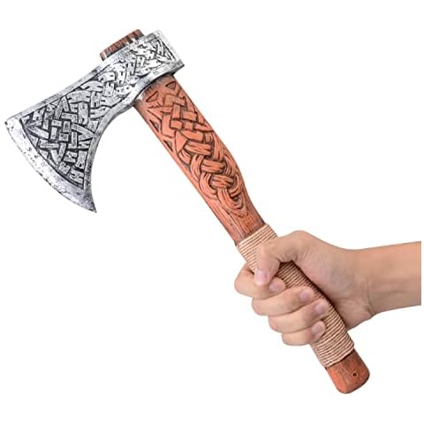 Hacha vikinga de espuma PARTYGEARS para disfraz Cover