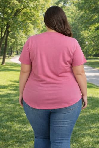 Image of In Love Women's Graphic Printed Cotton Plus Size Longline T-Shirt | Cotton fabric - soft longline T-shirt with easy plus-size fit