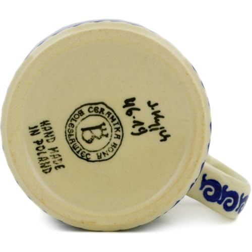 Taza Polish Pottery 13 oz con patrón floral miniatura 4