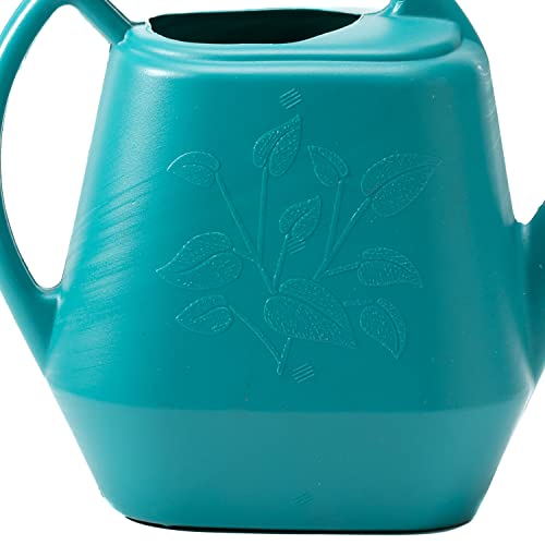 Image of Bloem Aqua Rite Watering Can: 56 Oz - Bermuda Teal - Large Capacity, Extra Long Spout, Durable Plastic, One Piece Construction, for Indoor & Outdoor Use, Gardening