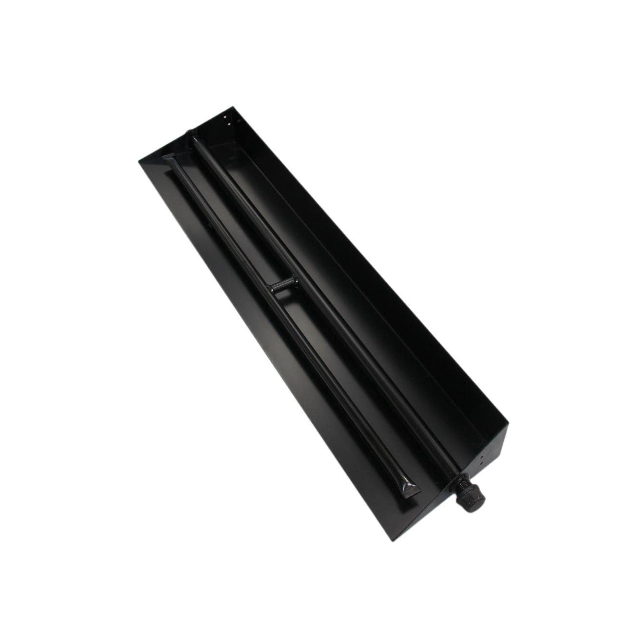 Americangaslogs 18"-24"Burner Pan for Gas Fireplace Gas Fireplace Burner Gas fire pits Gas Logs Propane Burner (28 Inch two pipe) Appearance Patent