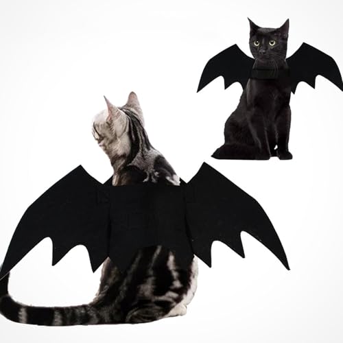 Vavious Cat Bat Wings Cat Costumes for Cats Only Kitten Puppy Costume Accessories Dog Halloween Costumes for Large Breed Large