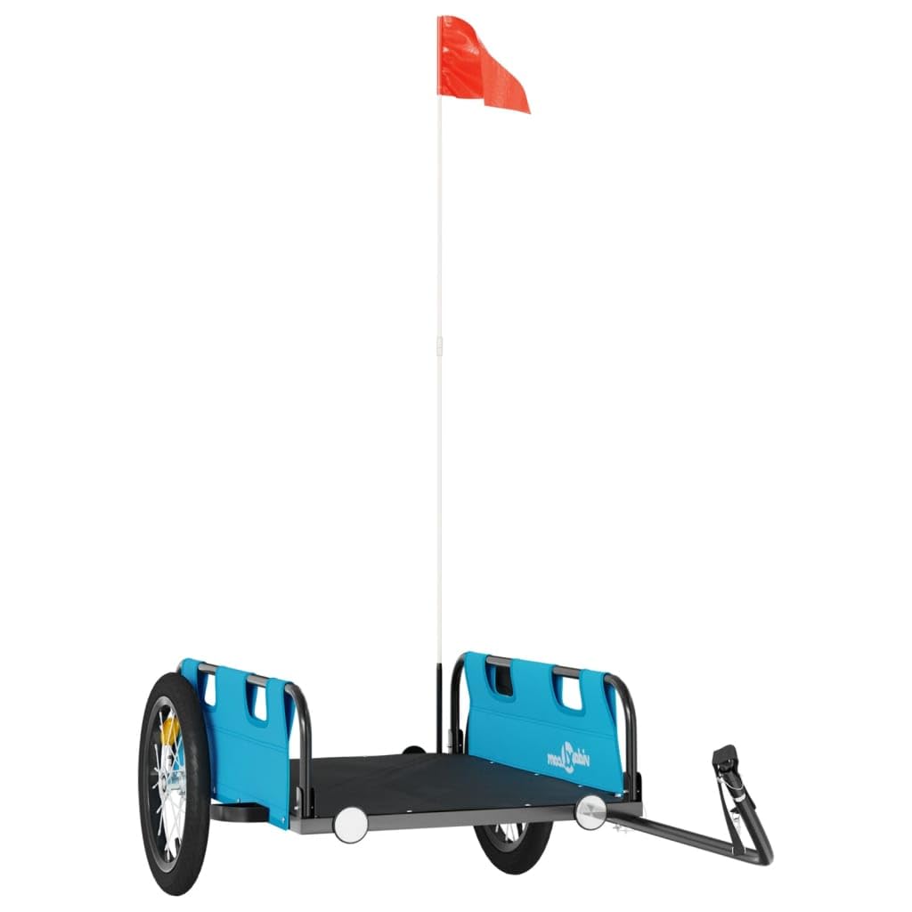 Remolque de bicicleta naranja de tela Oxford y hierro con recubrimiento en polvo, plegable con embrague, seguridad y protección para el transporte de equipaje, niño, perro, ideal para ciudad