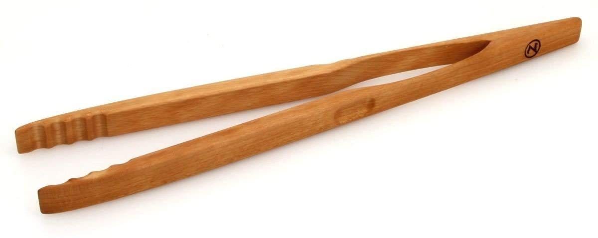 OZ-Goods Design-Grillzange 46 cm, inkl. Geschenkverpackung, Buche