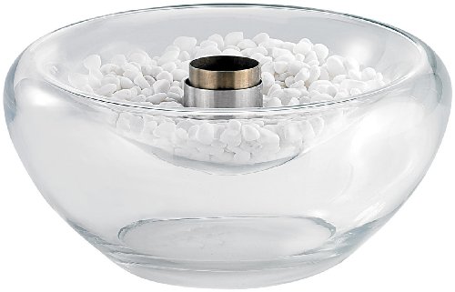 Preisvergleich Produktbild Carlo Milano Schwimmkerzen: Schwimmendes Glas-Dekofeuer für Bio-Ethanol (Teich Schwimmkugel)