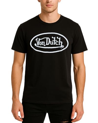 Von Dutch Vintage Graphic Tees for Men and Women - Unisex Y2K Clothes Classic Retro Streetwear Shirts (Sizes: S-XL)