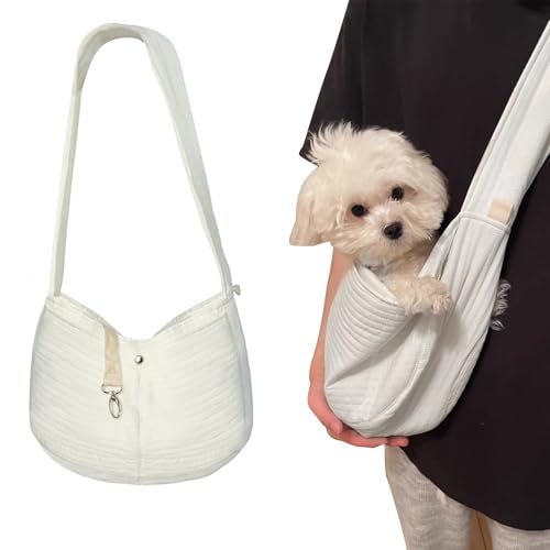 Sac de Transport pour Chien, Portable Sac de Transport Chien 5kg Sac Transport Petit Chien pour Chiens et Chats de Jusqu’à 5kg pour Activités de Plein Air...
