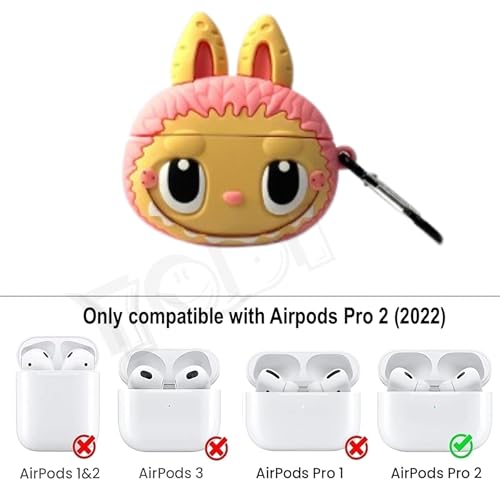 Image of YODI Case Cover for Airpods Pro|Pro 2|Airpods Pro 3|Airpods 4 Pouch, Silicone Cases with Cleaner Kit 360 Drop Protection,Shock-Resistant ((Doll Pink), Airpods Pro /Pro 2)