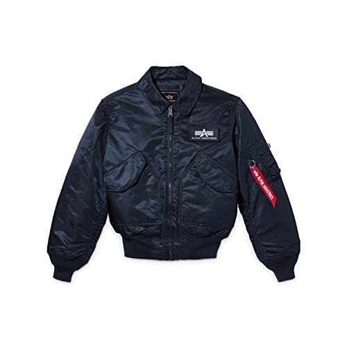 ALPHA INDUSTRIES フライトジャケット CWU-45P サイズ S Alpha Industries Men's CWU 45-P Flight Jacket (XS, Replica Blue