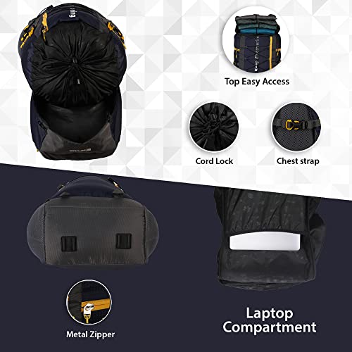 Image of Impulse rucksack bags 80 litres travel bag for men tourist bag for travel backpack for hiking trekking Bag for men camping KD007 bag with 1 Year Warranty