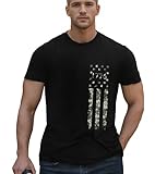 cobaba Patriotic Shirts for Men Fourth 4th of July Tshirt American Flag Tees