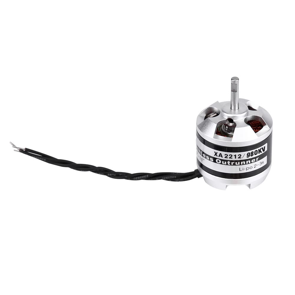 VGEBY RC Brushless Motor, EMAX XA2212 820KV/980KV/1400KV 2-3S RC Quadcopter Motor for RC Quadcopter Multi Rotor Aircraft (980KV)