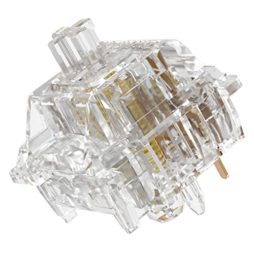 GATERON New North Pole Yellow 北極 イエロー 2.0 RGB リニア潤滑 5ピン スイッチセット MXメカニカルキーボード用 (35個入りボックス)