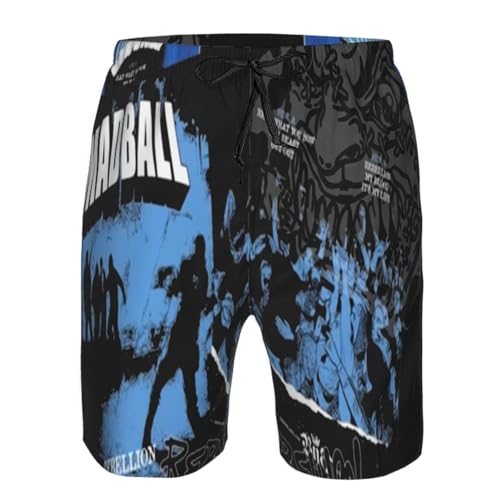 Madballss Music Men's Breathable Quick-Drying Beach Shorts, Suitable for Vacation, Leisure and Sports4