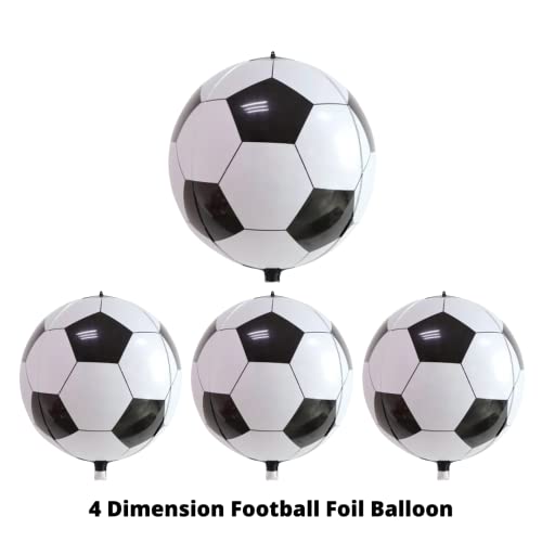 Image of Party Decorz Football 4D Round Foil Balloon Big Size (20 Inch, 1pcs) For Football Theme Party Decoration