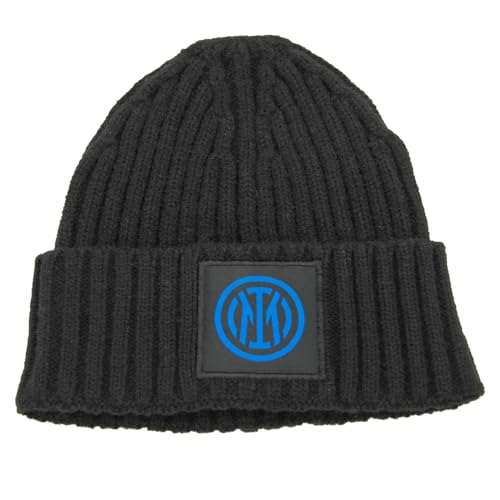 Chapeau skipper Inter patch tissu 153524 noir contre le vent sans visière encombrante