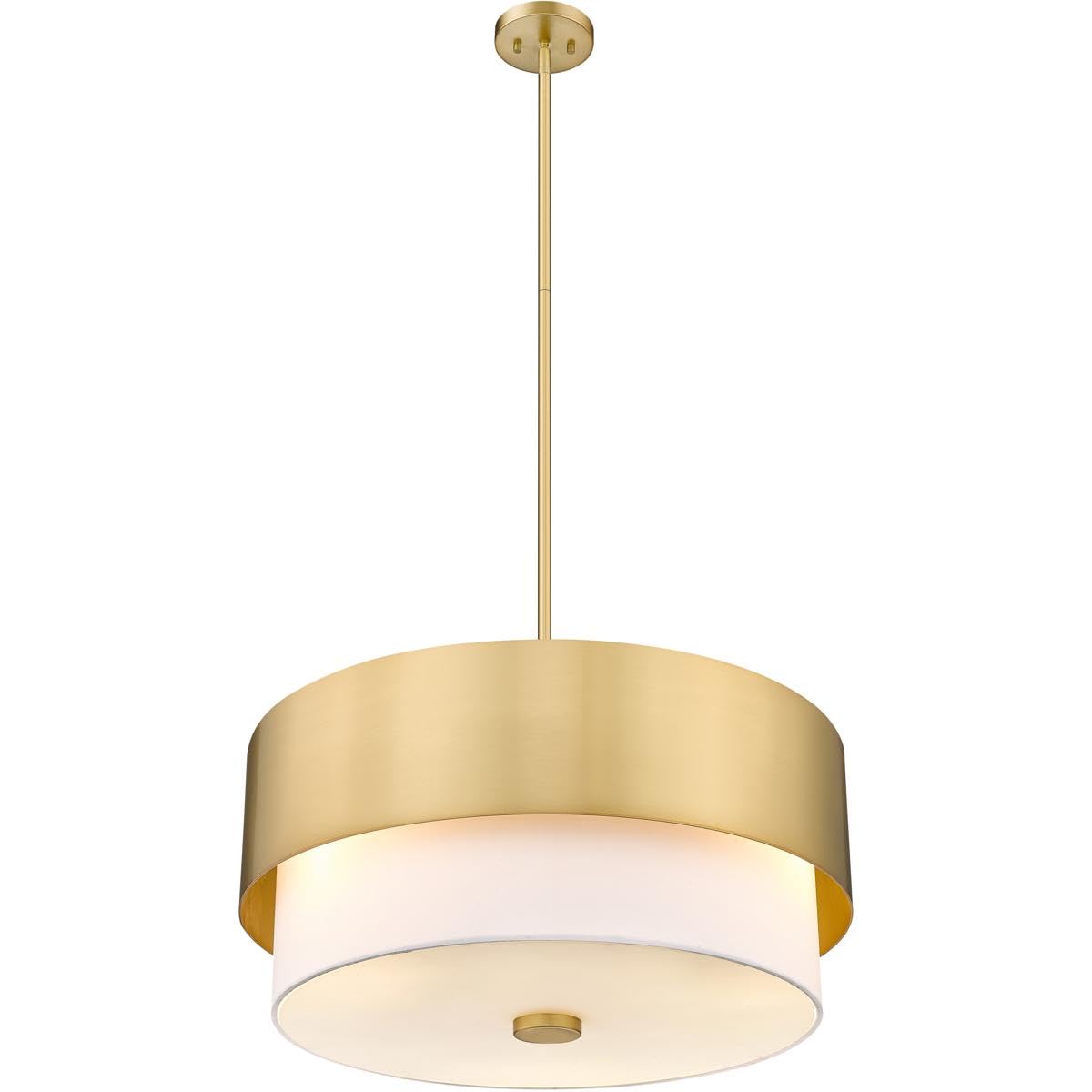Z-Lite 495P18-MGLD Counterpoint Pendant, 3-Light 180 Total Watts