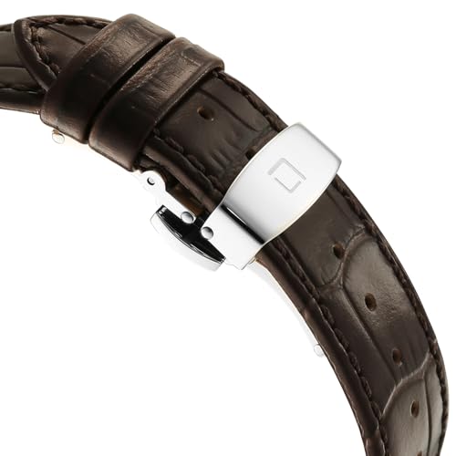 Image of Xylys Waltz-G with Analog with Date Automatic Silver Dial Silver Leather Strap Watch for Men - 40060BL01E