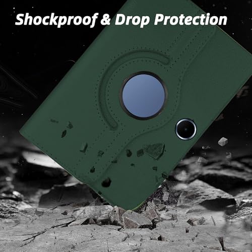 Image of TGK 360 Rotatable Smart Flip Cover for OnePlus Pad Lite 11 inch Tablet Case, Oppo Pad SE 11 inch (Dark Green)