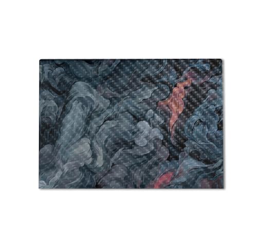 Image of Carbon Fiber Gaming Skin Compatible with HP Envy x360 16 inch (2023) - Storm Cloud - Premium 3M Vinyl Protective Wrap Decal Cover - Easy to Apply | Crafted in The USA by MightySkins