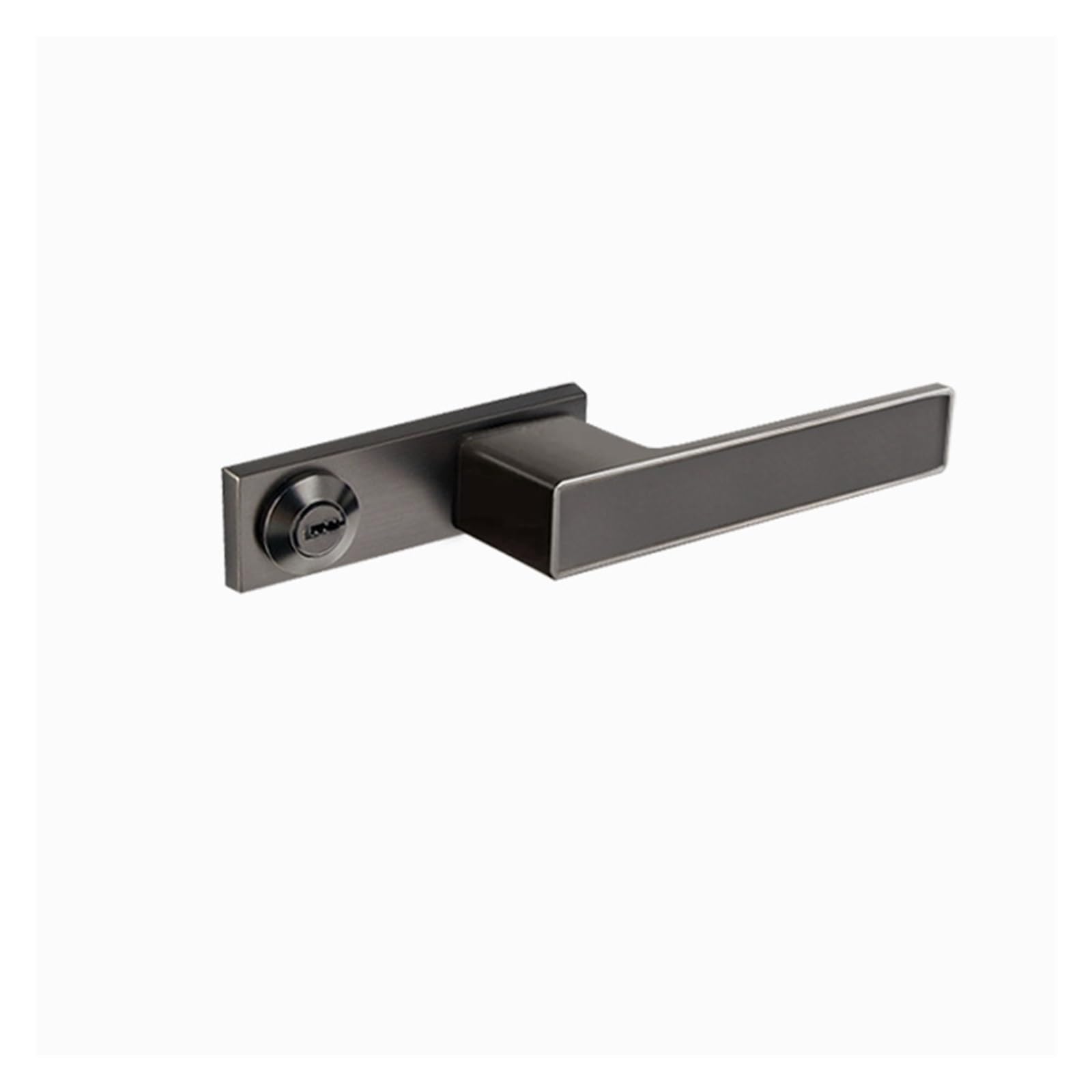NYRXRYTCA Minimalist Door Lock Modern Art Bedroom Magnetic Silent Ecological Door Lock Room Bathroom(Gray model)