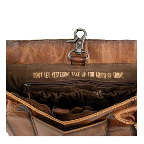 STS Ranchwear Womens Vaquero Cowhide/Tan Leather Tote Bag4