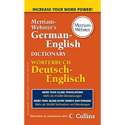 Merriam-Webster’s German-English Dictionary (English, German and Multilingual Edition) Cover