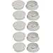uxcell Computer Desk 50mm Dia Plastic Adjustable Grommet Cable Hole Cover White 10pcs