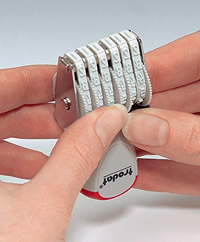 Preisvergleich Produktbild trodat Ziffernstempel, 6stellig, Abdruckmaße 5 x 27 mm