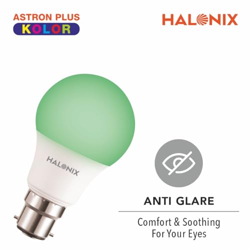 Image of Halonix LED BULB ASTRON PLUS 9W B22 GREEN PACK2