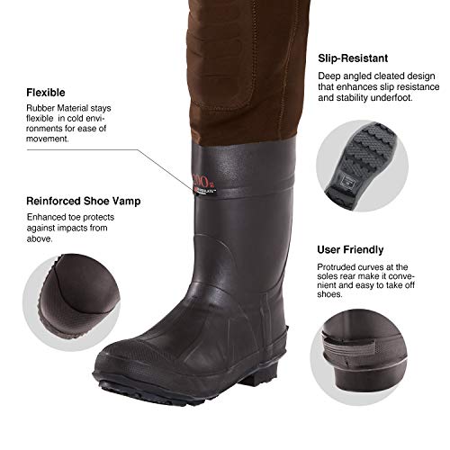 Tidewe Bootfoot Neoprene Chest Waders