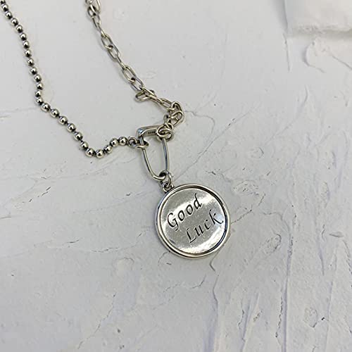 Chaîne ronde porte-bonheur en argent à porter au quotidien pour femme