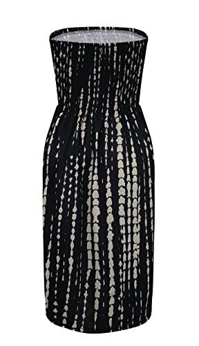 Image of Zyyfly Womens Summer Beach Dresses Strapless Cover Ups Dress Tube Top Sundresses