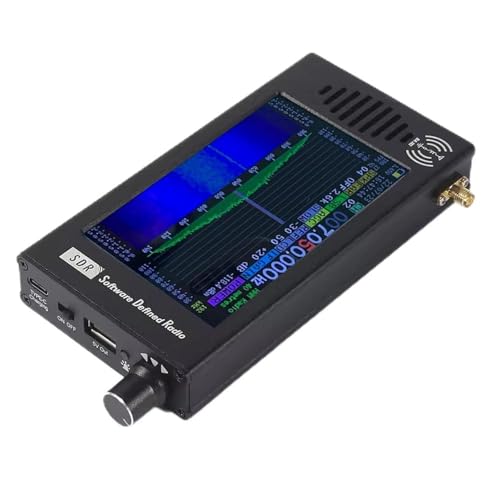 Professional 4.3-inch Handheld Radio Receive with IPS Screen, 5000mA Battery, 99 Channels, ShortWave Antenna Radio Set for AM FM Bands, Spectrum Display