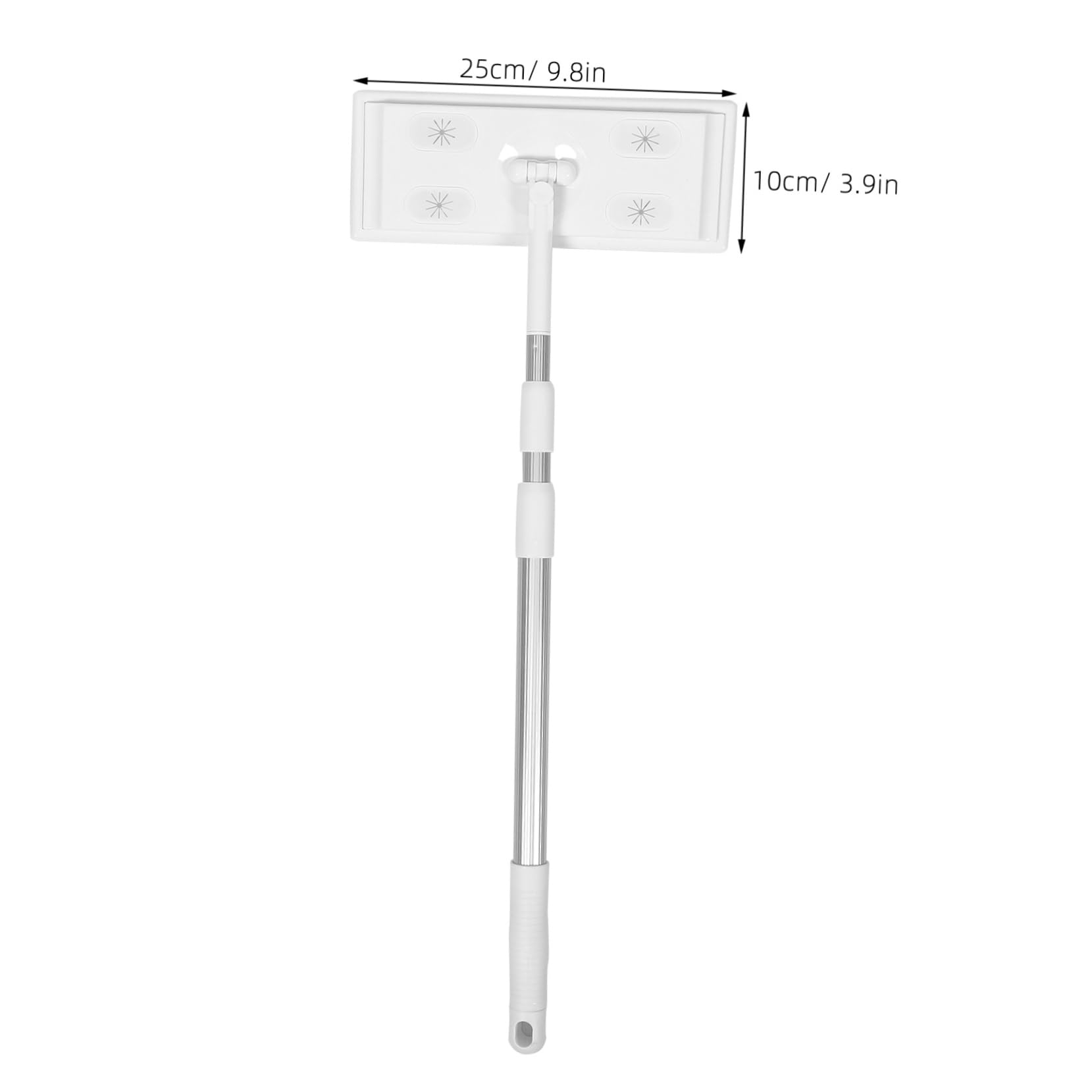 Didiseaon Trapeador Electrostático para Polvo 3 Secciones Varilla Telescópica, Fregona Plana de Hilo sin Pelusa, Herramienta de Limpieza Hogar para Suelos y Superficies, Limpieza , Uso Doméstico