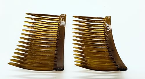 Good Hair Days Side Combs – 2 7/8″ Anti‑Slip Side Combs for All Hair Types, Bridal Jewelry & Daily Styling Accessory for Secure Updos – Tortoise Brown, Set of 2 - Thumbnail 5