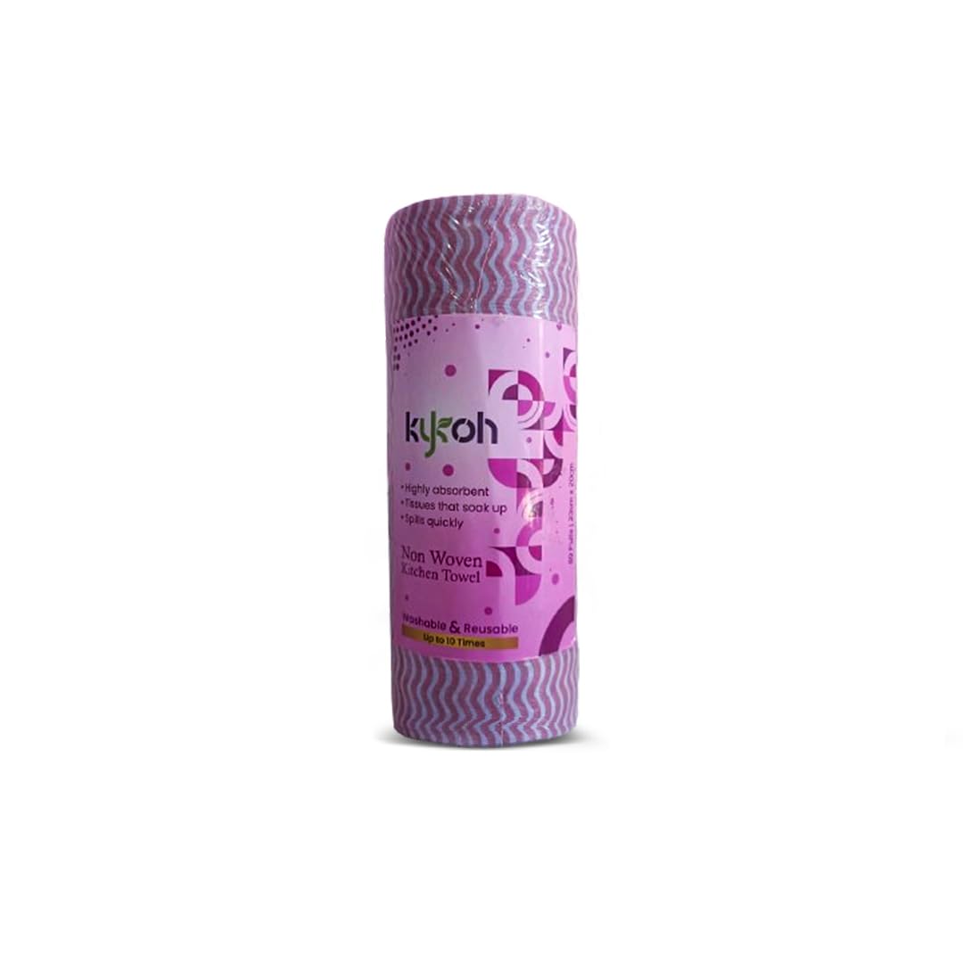 KYKOH Non Woven Super Absorbent Reusable Kitchen Tissue Roll or kitchen towel roll - 80 Pulls (1) (B0D1G3BPMQ) Amazon Price History, Amazon Price Tracker