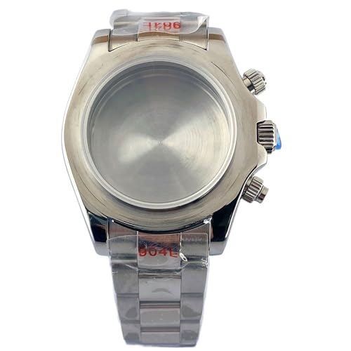 1個 VK63 ケース 39.3mm VK63 Ovement ステンレススチールケース、ストラップウォッチアクセサリー(NO bezel)