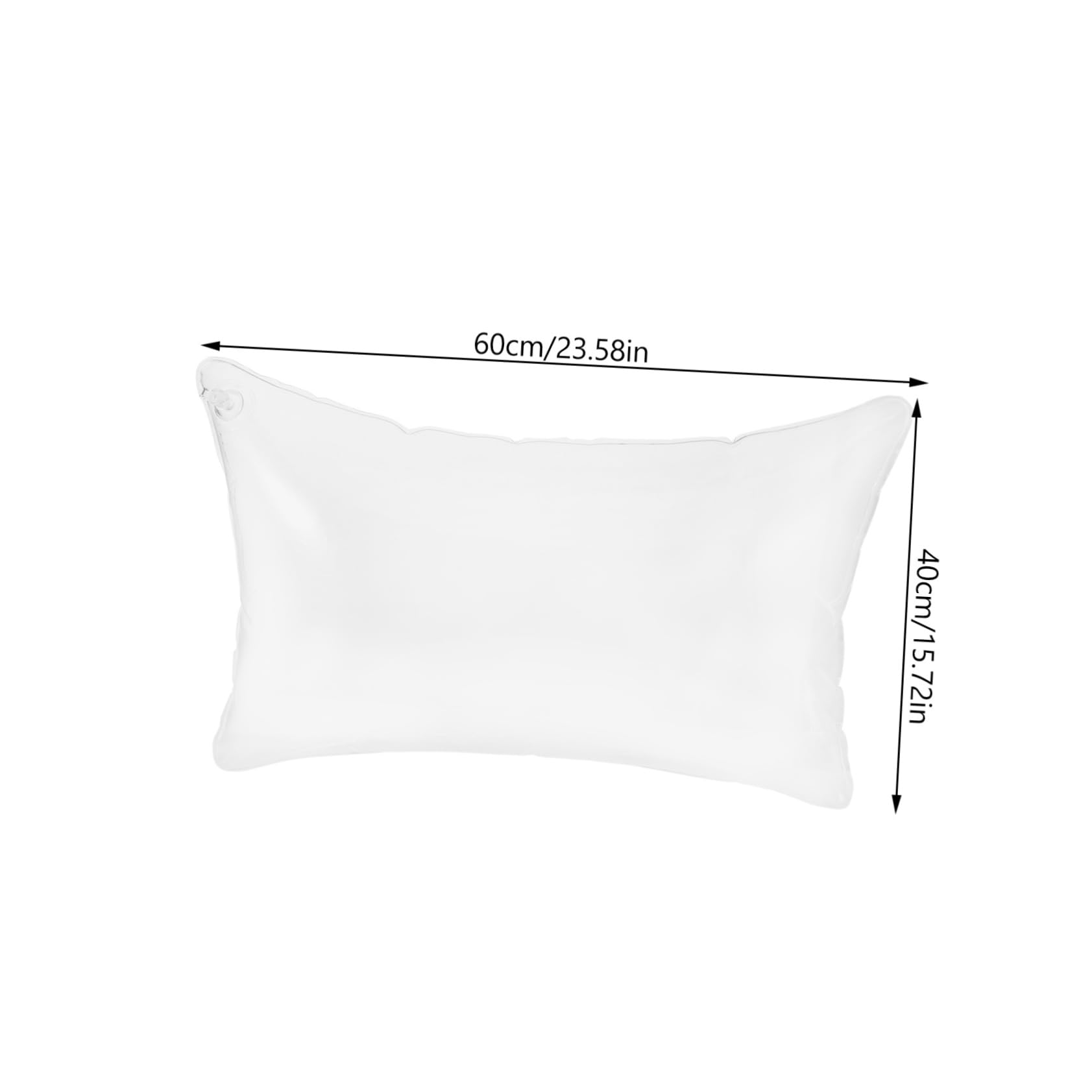 MAGICLULU 3pièces Coussin Gonflable Transparent Oreiller Pratique pour Camping Et Voyage Confort Ajustable Coussin De Relaxation Portable