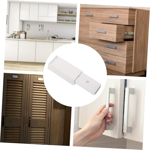 Frcolor 強力プッシュオープンキャビネットラッチ 耐久性錠前機構 自動反発式ドアラッチ 取付簡単 ワードローブ引き戸対応