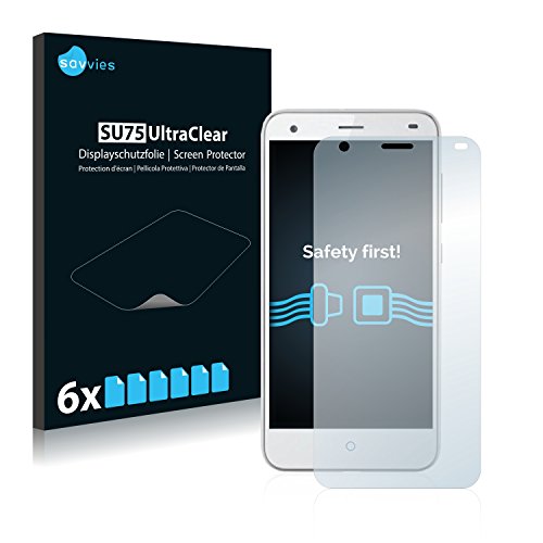 savvies Protector Pantalla para ZTE Blade S6 (6 Unidades) Película Ultra Transparente