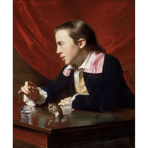 Impression giclée Un garçon avec un écureuil volant par Copley en grand format 101x127 cm
